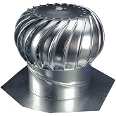 Lgsixe 12'' Wind Turbine Roof Vent Exhaust Fan, High Efficiency Attic Vent, Weather-Resistant