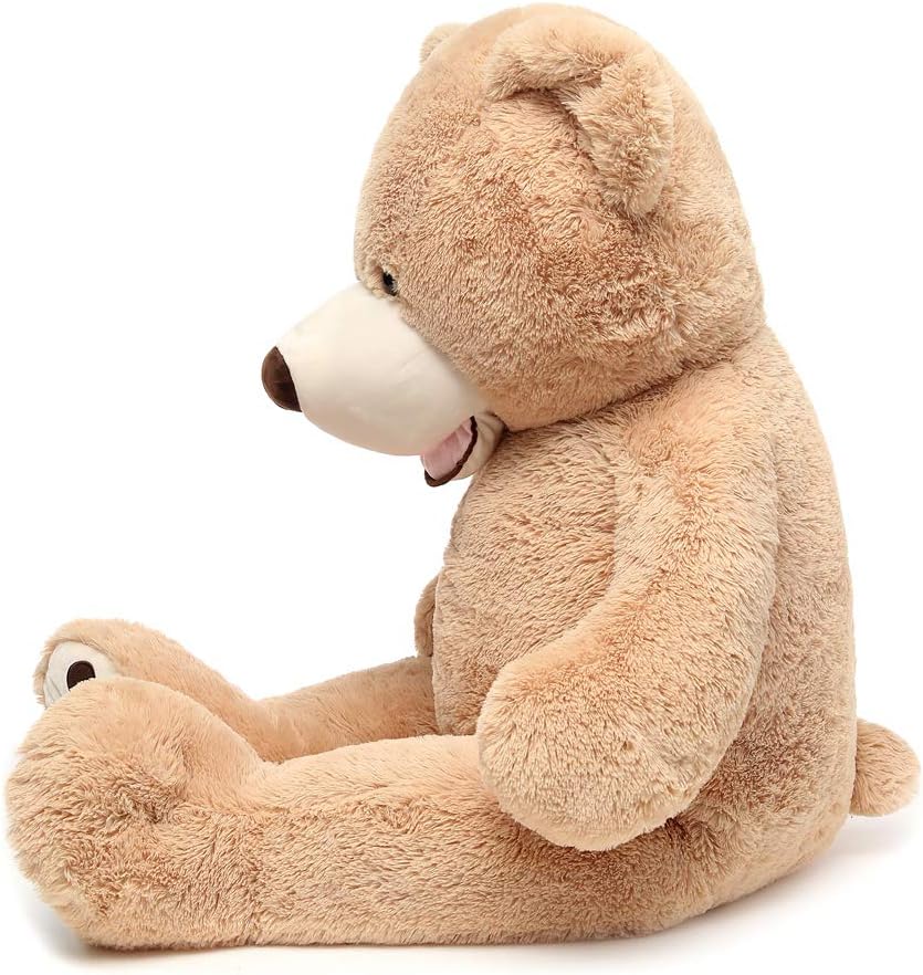 MorisMos Giant Teddy Bear with Big Footprints Plush Stuffed Animals Light Brown 39 inches: Toys & Games