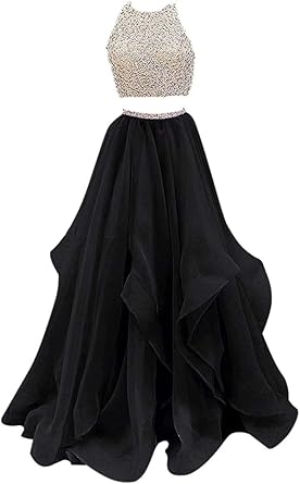 2019 two piece prom dresses