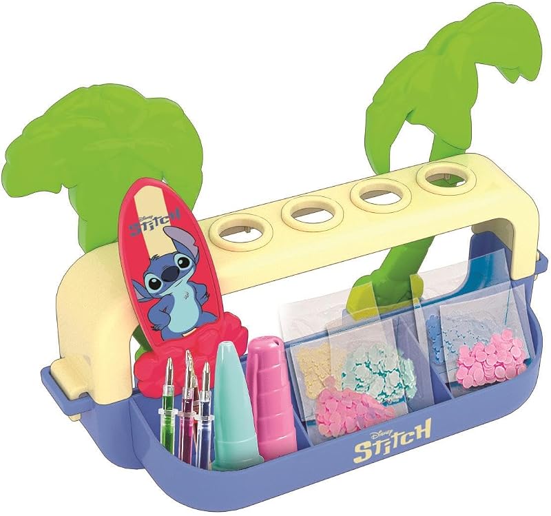 - Idea - Laboratorio de Bolígrafos Disney Stitch - Kit Creativo con 5 Plumas y 25+ Accesorios, 6+ años, Desarrollo Creatividad y Manualidad, 28,9x5,4x24,9 cm, 18203