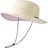 UVSAI UPF 50+ Foldable Sun Hat Patterned Under Brim Bucket Hats for Summer Hiking Fishing Beach Safari Men Women