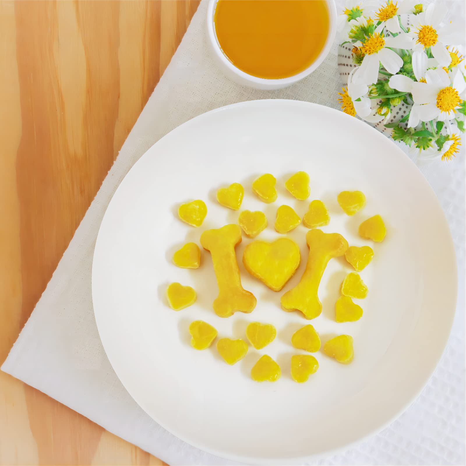 sofliym Heart Silicone Candy Molds with Scraper - Mini Heart Silicone molds for Chocolate, Hard Candy, Homemade treats(1 PCS mini heart)