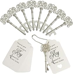 WODEGIFT 20 PCS Wedding Favors Vintage Skeleton Key