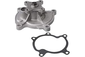 AUQDD AW6020 Professional Water Pump Kit With Gasket Fit For (Engine 3.5L/3.9L V6 Only) Bu-ick Lucerne Terraza [ Chevy Impala Malibu Monte Carlo Uplander ] Pontiac G6 Montana/Saturn Aura Relay Vue