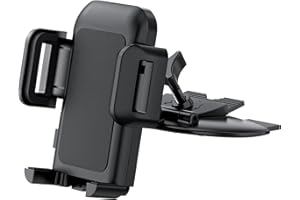VSSMSSA CD Slot Phone Mount for Car, 360° Rotation CD Slot Car Phone Holder Mount, Easy One Touch CD Cell Phone Holder Compat