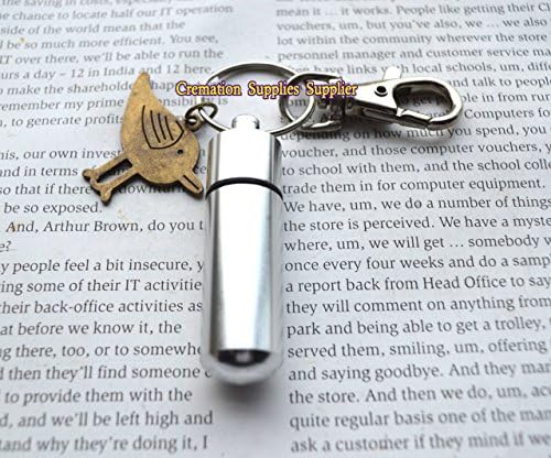 Bird Cremation Locket, Perfume Vial, Ashes Locket, Bird Cremation Locket, Silver Ashes Locket, Memorial Locket, Memorial Locket