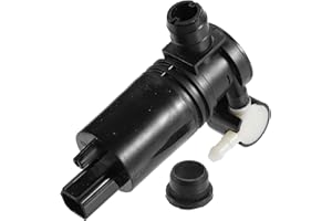 Partuto Windshield Washer Pump No.8A6117K624AA - Car Windshield Washer Pump Motor Replacement - for Ford Edge 2007-2014 Plastic Black - 1 Pc