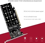 PH44PRO 4-Disk NVMe Card PCIeX16 to M.2 M-Key NVMEx4 SSD Adapter view 6
