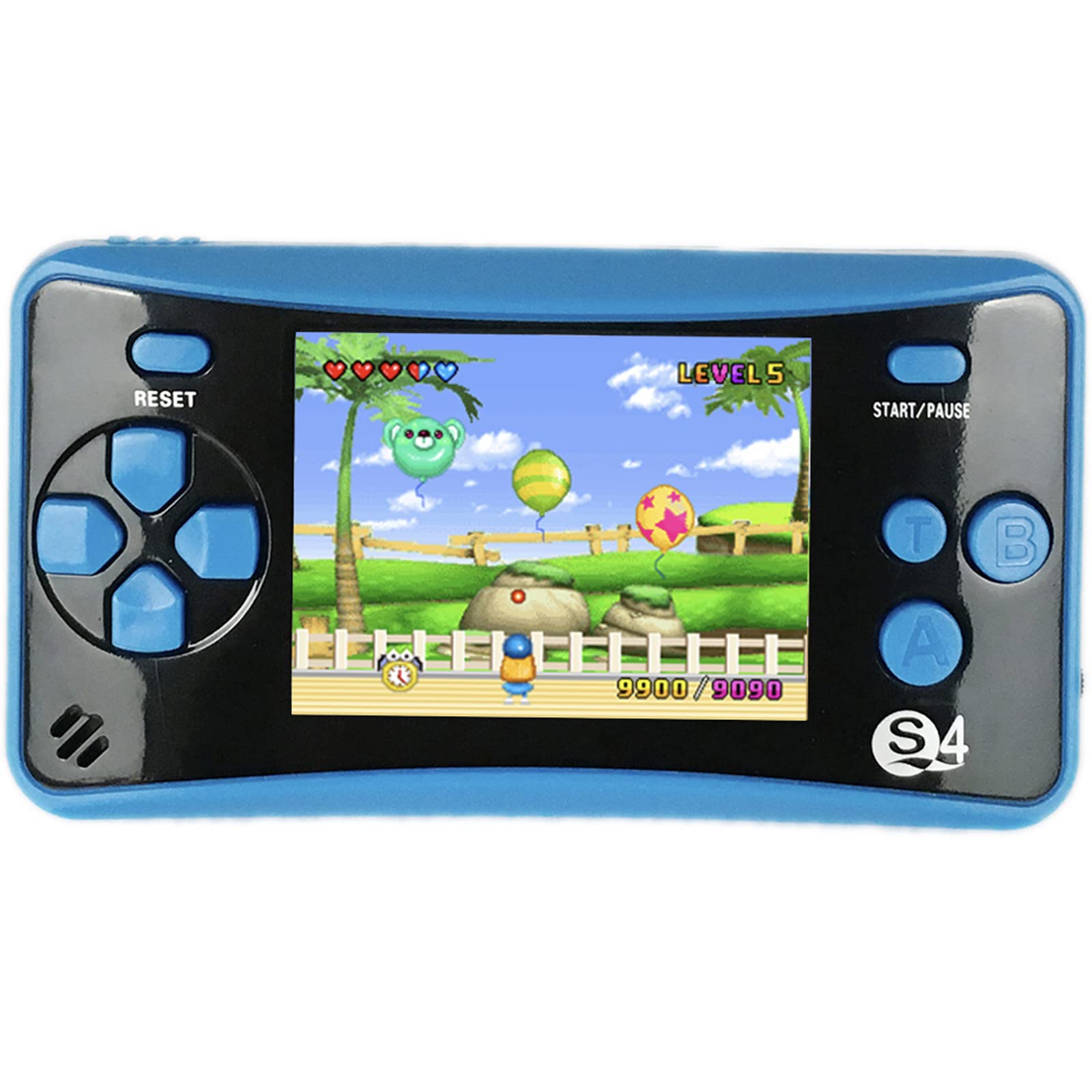 QINGSHE-QS-4Consola-de-juegos-portatil-Arcade-TV-videojuegos-regalo-de-cumpleanos-para-ninos-azul