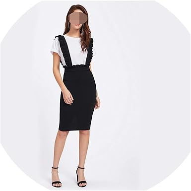 black knee length pencil skirt