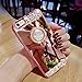 iPhone 6s Plus Case, Luxury Crystal Rhinestone Soft Rubber Bumper Bling Diamond Glitter Mirror Makeup Case with Ring Stand Holder for iPhone 6 Plus & 6s Plus (Rose Gold)