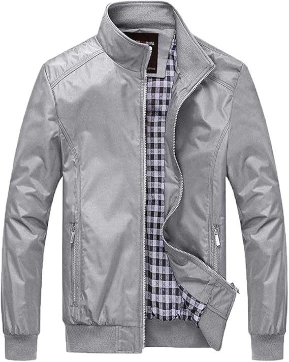 Amazon Yiyilai 春秋 ジャケット メンズ ジップアップ シンプル アウター コート ビジネス ブルゾン ジャンパー 通勤 コート ジャケット 通販