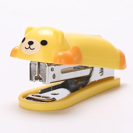 Amazon Summer House ミニマニュアルデスクトップホッチキスセット ホッチキス付き かわいい動物柄 オフィス用ホッチキス ホチキス 文房具 オフィス用品