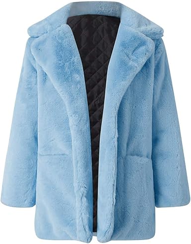 Amazon Com Totamala Women Winter Jacket Faux Fur Blend Overcoat Warm Outwear Long Sleeve Cardigan Parka Coats Outcoat S 2xl Clothing