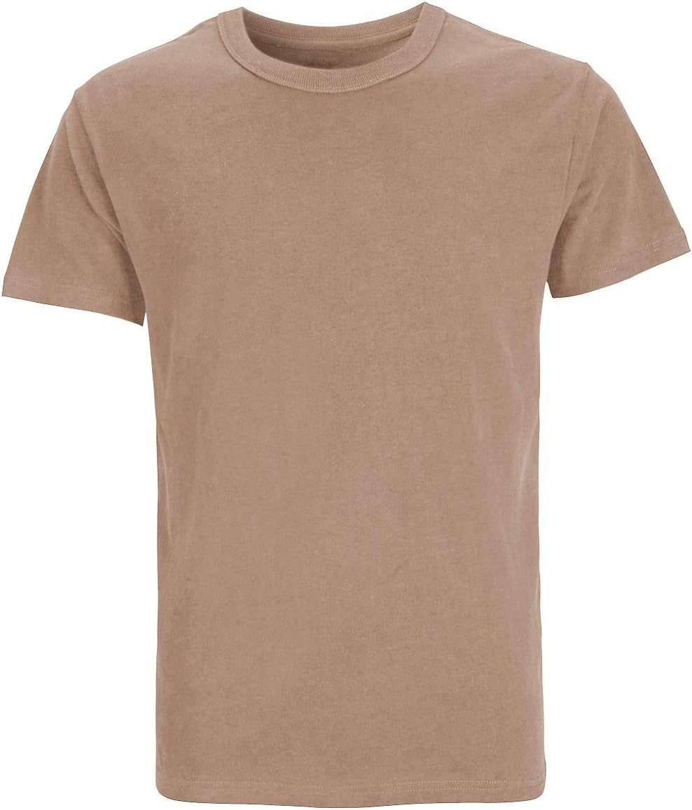 COSAVOROCK Men's Heavyweight Soft Cotton Short Sleeve Crewneck T-Shirts