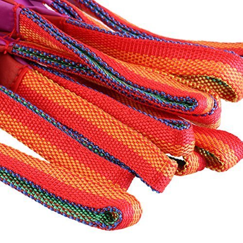 Yoogeer 12Pcs Dance Rainbow Ribbon Streamer Gym Ballet Cheerleading Prop for Kids Children - Thumbnail 4