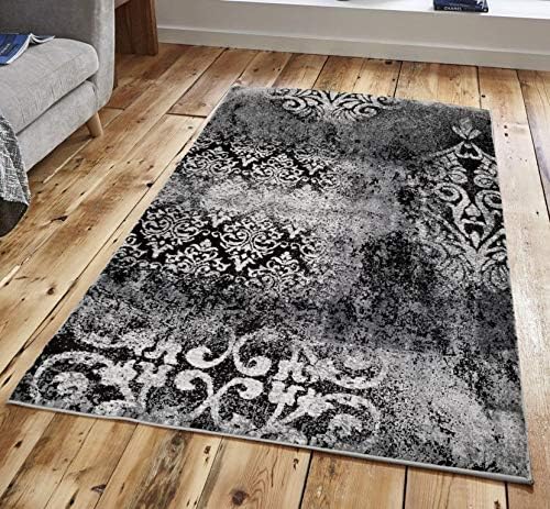 Jersey Collection JC1519 5 feet by 7 feet Decorative Area Rug Designer's Choice Extremely Durable Stain Resistant Smooty Cozy Pet Friendly, Impressed Rich Color