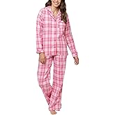 PajamaGram Pajama Set For Women - Pajamas Women Jersey Boyfriend, 100% Cotton