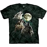 The Mountain Men's Three Wolf Moon Short Sleeve Tee