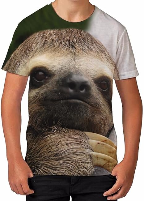 Sloth face t shirt Clearance