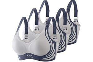 HLYSGO 3 Pack Push Up Bras for Women Seamless Wireless Bra 2025 Everyday Wear No Underwire Comfort Anti Sagging Bralettes
