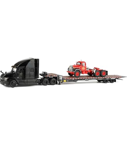 Mack Anthem Sleeper Cab White with 16m Trailer 1/64 Diecast Model