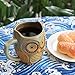 Teagas Cute Owl Mug Cup 12 oz - Cyan Cute Owl Morning Coffee Ceramic Mug