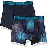 Calvin Klein Boys' Performance Boxer Brief Underwear 2-Pack