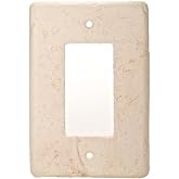 Stonique&reg; Stone Switchplate - Rocker/GFCI (Cameo)