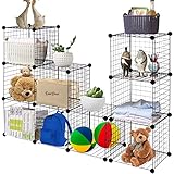 TANGKULA Wire Cubes Metal Wire Free Standing