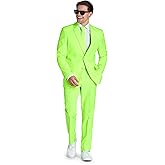 Opposuits Men’s Solid Color Party Suit – 3-Piece Prom & Wedding Suit Set with Jacket, Pants and Tie