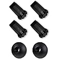 Trekology Trekking Pole Accessory Set – Includes 4 Rubber Tips & 2 Mud Baskets for Hiking Poles, Walking Sticks, & Trekking Poles – Durable Replacement Tips, Essential Pole Accessories