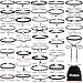Outee 42 Pcs Choker Necklaces for Women Black Choker Set Tattoo Choker Necklace Classical Velvet Chokers