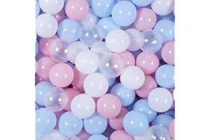 GUESVOT Ball Pit Balls Plastic Balls for Ball Pit Phathalate Free BPA Free Plastic Balls 100pcs 2.2" Set for Toddlers for Play Tent Tunnel
