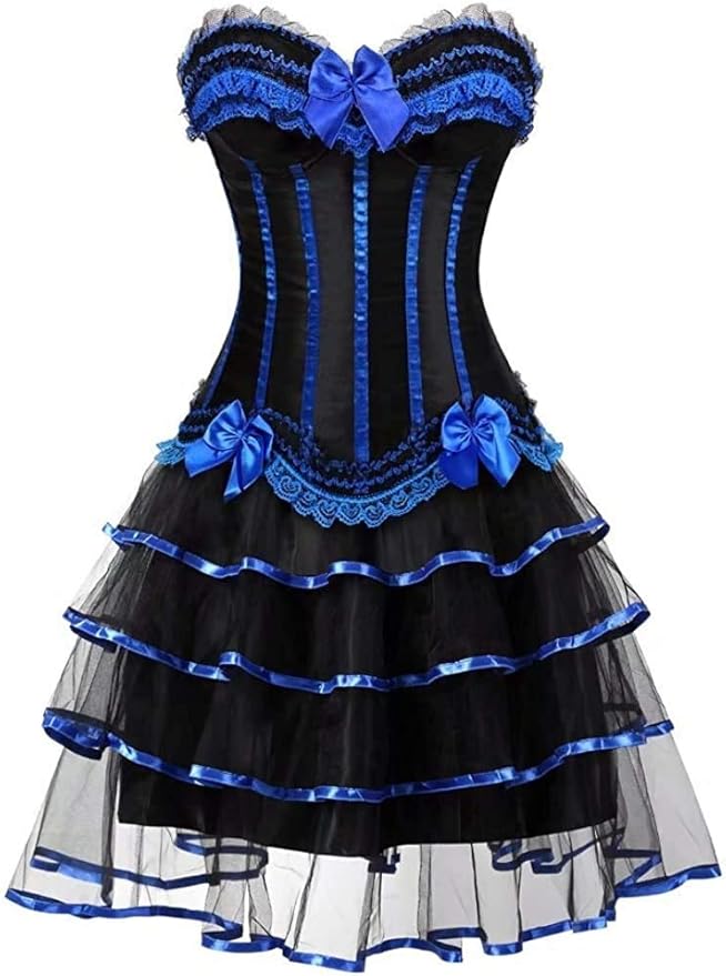Corset Overbust Corset Bustier Dresses Stripe Lace Corset Pretty