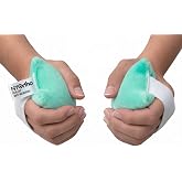 NYOrtho Hand Contracture Cushion 6" x 3" - 2-Pack Palm Grips for Stroke Recovery &amp; Orthopedic Support - Latex-Free, Odor-Control, Sweat-Resistant, Machine Washable Palm Protector with Elastic Strap