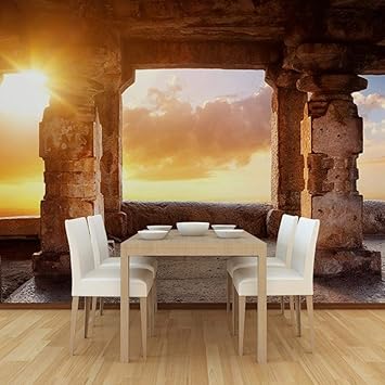 Wemall Ventas Al Por Mayor Hot Custom Art Photo Wallpaper Sunset