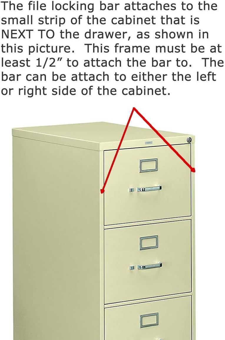 Locking Bar With Drill Bit For 2 Drawer File Cabinets Amazon Ca