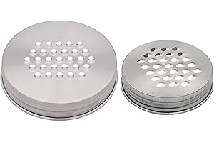 Regular and Wide Mouth Combo Pack Mason Jar Lifestyle Grater/Shredder Lids for Mason Jars