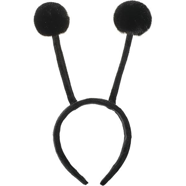 Paquete De 4 Diademas De Antena De Mariposa Y Lentes Para Insectos, Accesorios De Disfraz De Abeja Y Mariposa De Halloween, Accesorios De Terciopelo Negro, Diadema De Abeja Y Hormigas Para