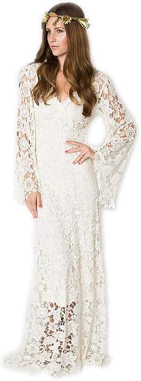 bohemian inspired gown