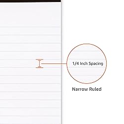 Amazon Basics Narrow Ruled Lined Writing Note