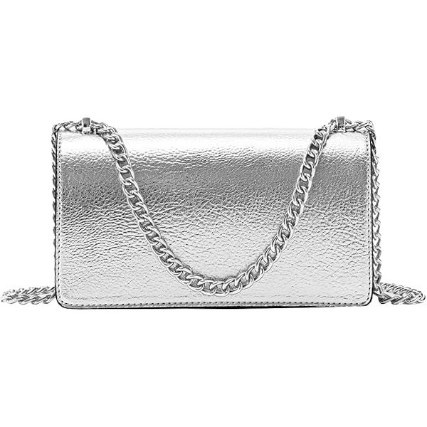 Wallet shoulder bag／silver New Michael Kors Jet Set Item Large Wallet Crossbody