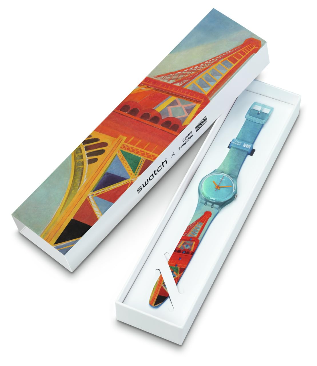 Swatch Eiffel Tower, by Robert Delaunay Unisex Watch (Model: GZ357)