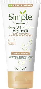 Simple Detox & Brightening Clay Mask 50ml Pack of 3 New view 2