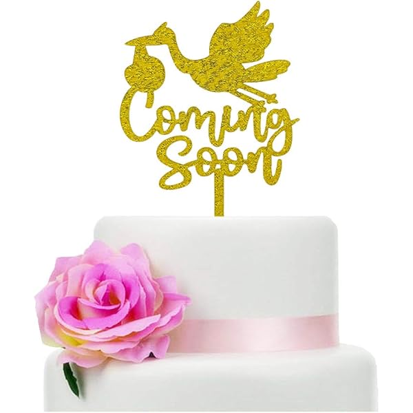 baby coming soon cake