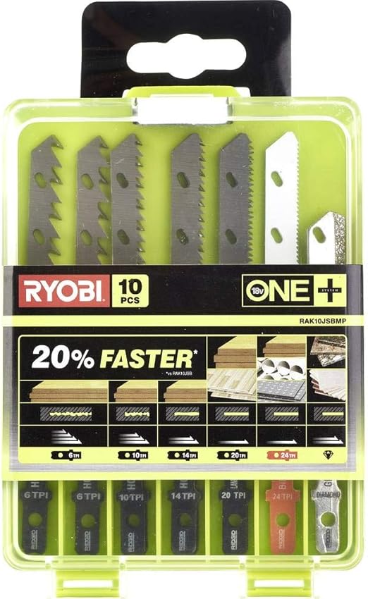Ryobi RAK10JSBWM Jigsaw Blade Set (10 Piece) Amazon.co.uk DIY & Tools