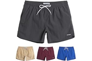 MaaMgic Mens Swim Trunks with Mesh Lining Quick Dry Mens Bathing Suit Shorts