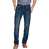 ETHANOL Mens Super Comfy Straight Stretch Knit Jersey Denim Five Pocket Jean