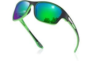 suoso Polarized Sports Sunglasses for Men: UV400 Protection Glasses Womens Wrap Around Goggles for Driving Fishing